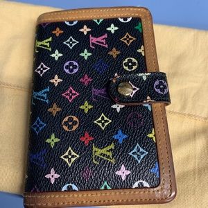 Authentic Louis Vuitton multicolor kisslock wallet